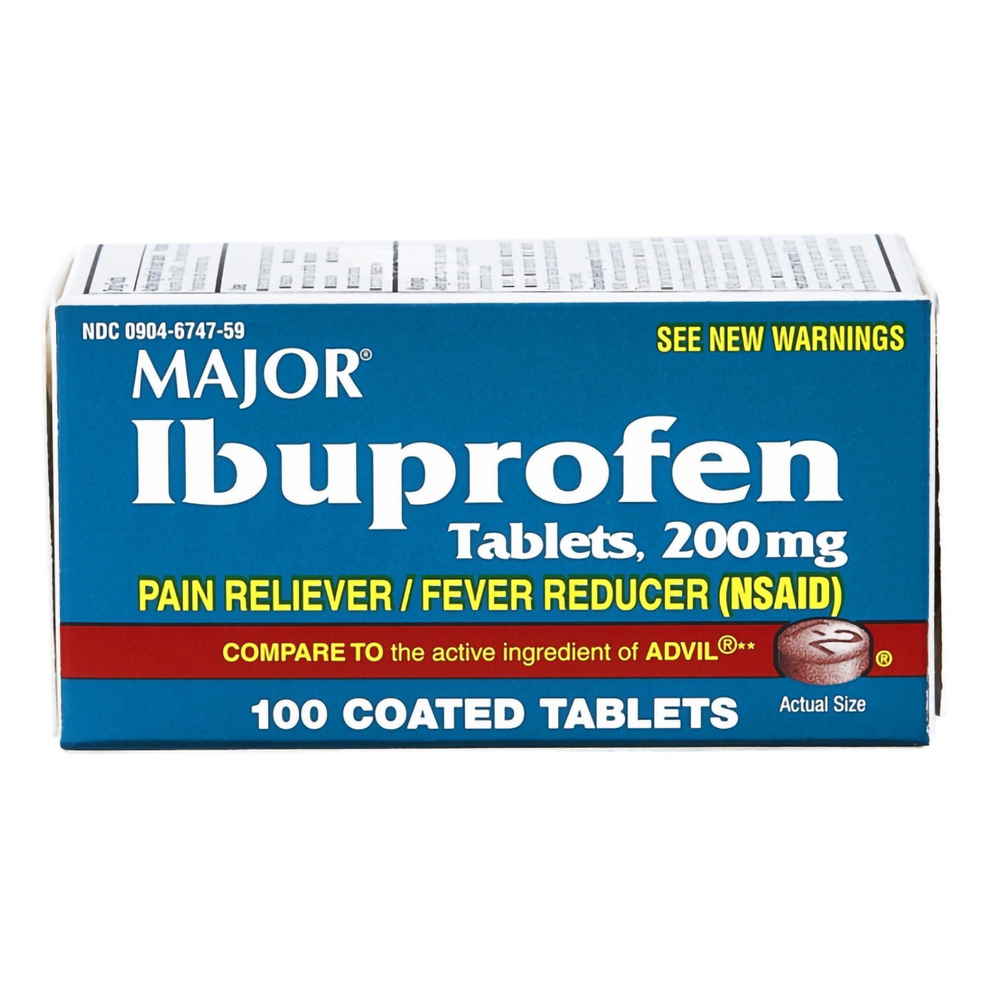 Major Ibuprofen 200 mg Coated Tablets (Bottle of 100)