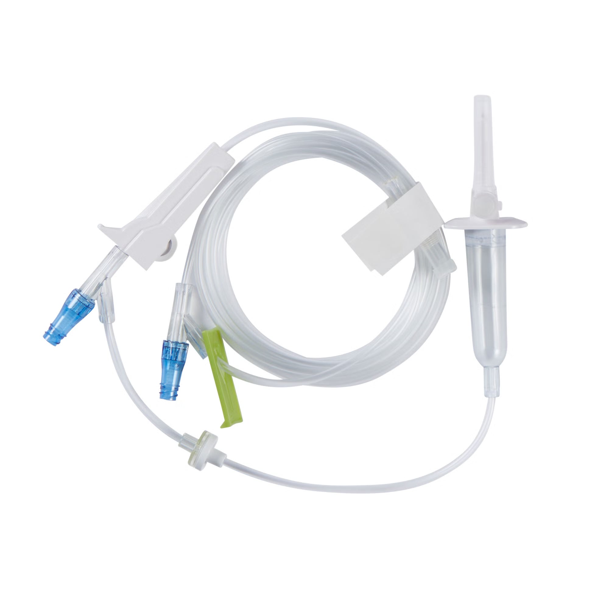 Primary IV Administration Set LifeShield Gravity 2 Ports 15 Drops / mL Drip Rate Without Filter 100 Inch Tubing Solution Without Flow Regulator (Case of 48)