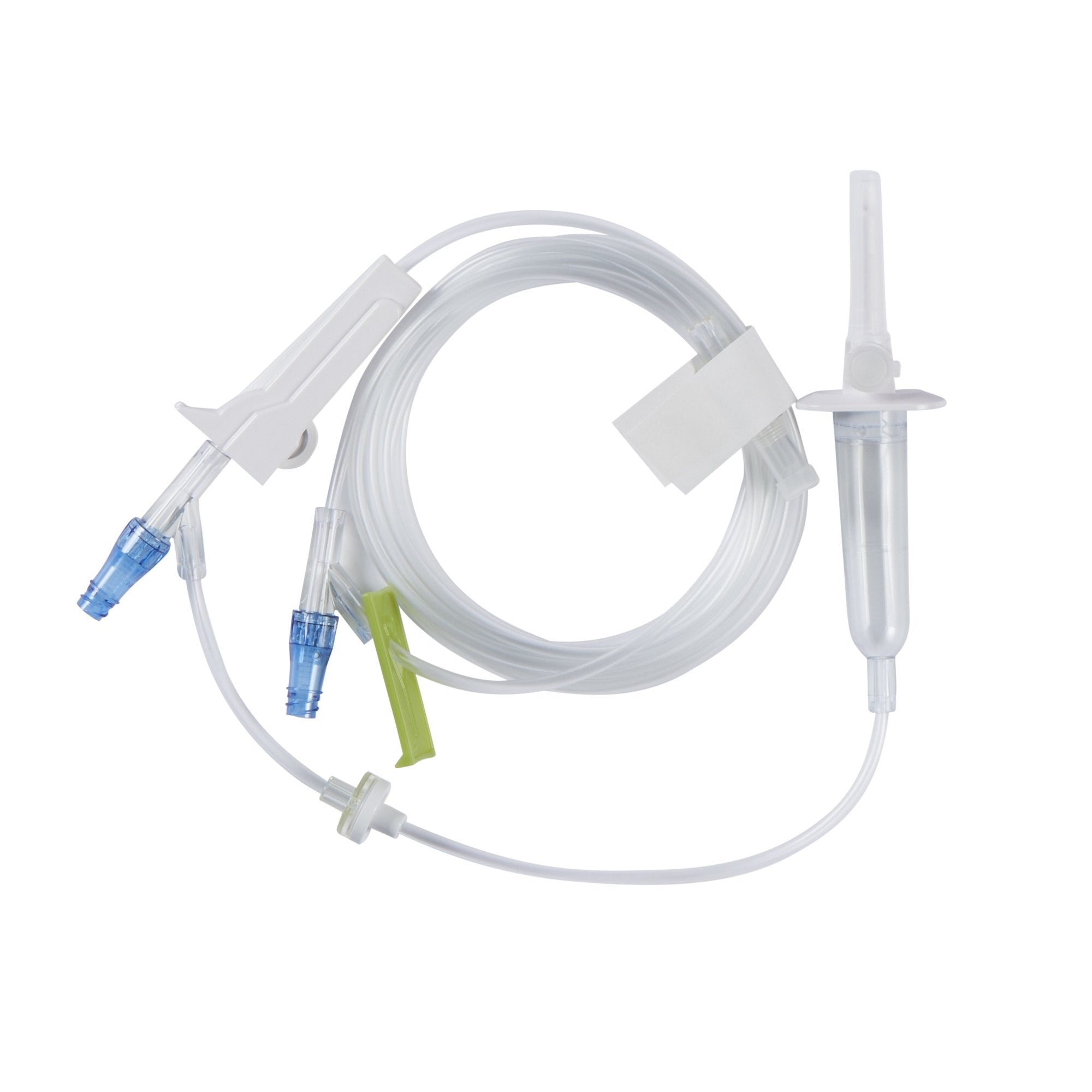Primary IV Administration Set LifeShield Gravity 2 Ports 15 Drops / mL Drip Rate Without Filter 100 Inch Tubing Solution Without Flow Regulator