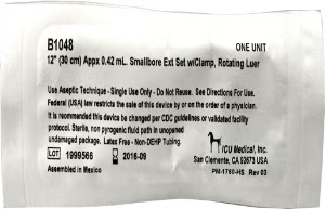 IV Extension Set ICU Small Bore 12 Inch Tubing (Case of 50)