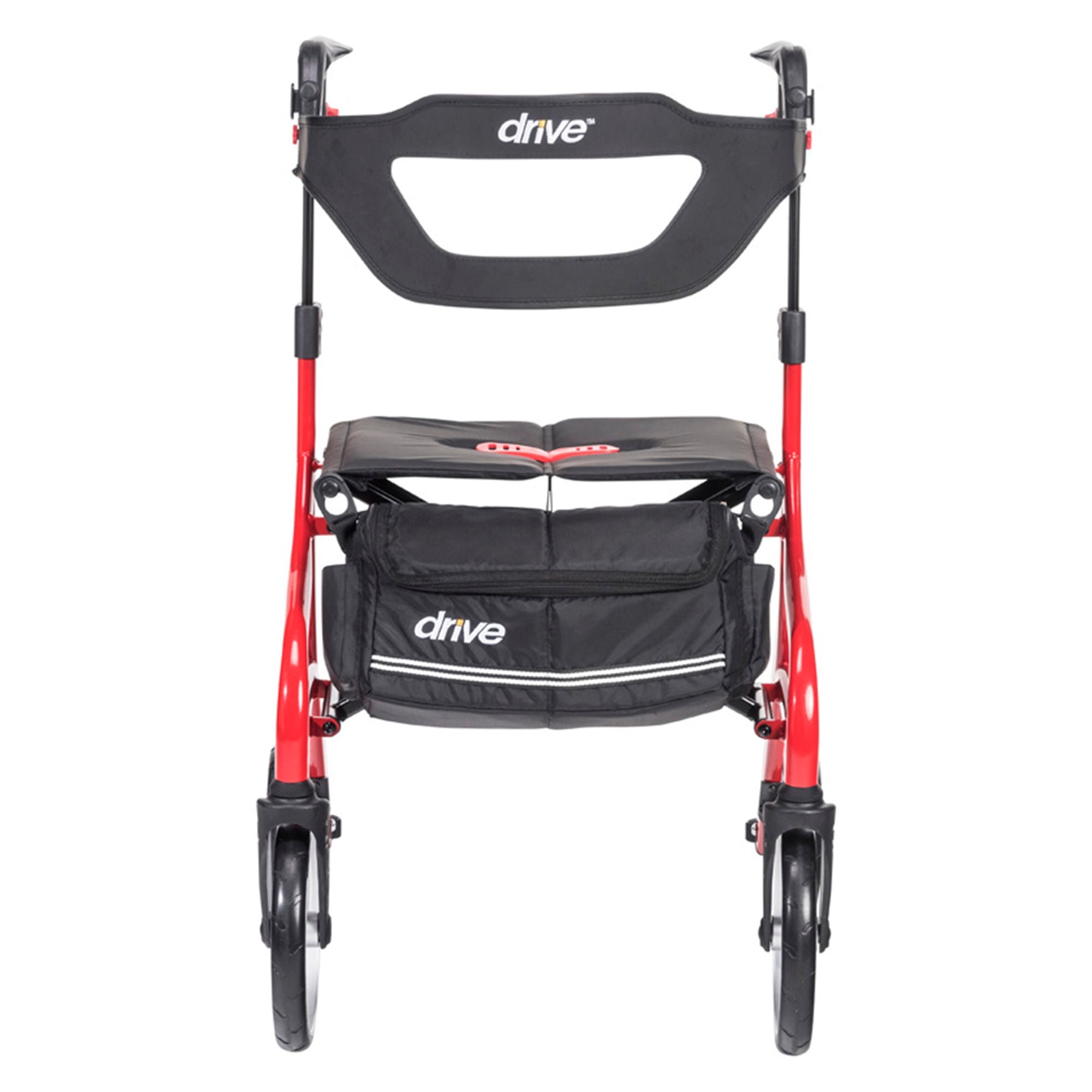 4 Wheel Rollator drive Nitro Sprint Red Folding Aluminum Frame