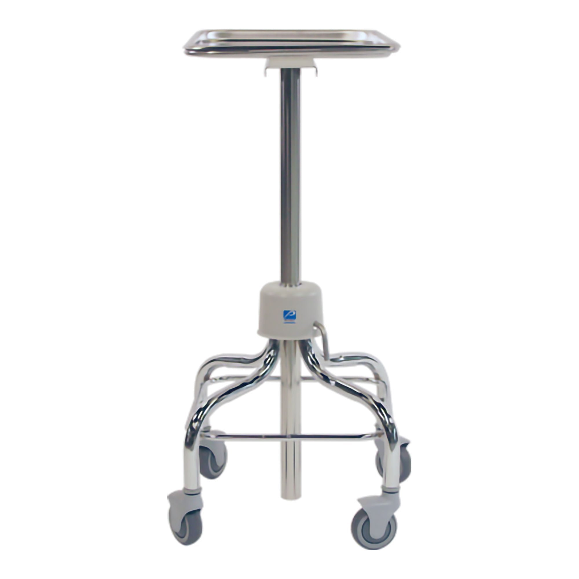 Pedigo Mayo Instrument Stand/Tray - 4 Leg Base 30 - 40" 19.125"