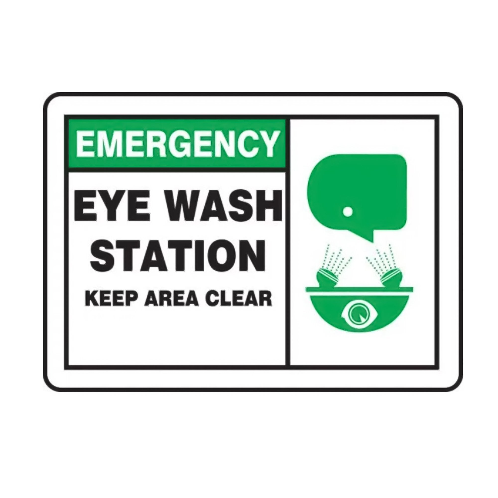 Accuform Signs Lab Safety Supply Wall Sign, 7 x 10 Inch