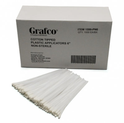 Graham-Field Cotton-Tipped Applicators - 6", Plastic