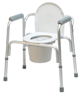 Graham-Field Lumex 3-in-1 Aluminum Commode with Removable Back Bar