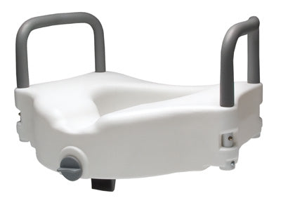 Graham-Field Locking Raised Toilet Seat With Removable Armrests