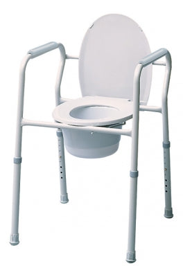 Graham-Field Lumex Silver Collection 3-In-1 Steel Commode