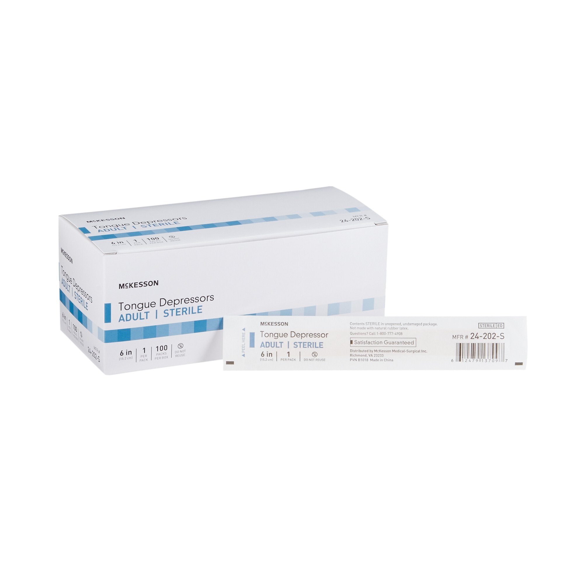 McKesson Brand McKesson Tongue Depressors for Adult Use, Sterile (10/CS)