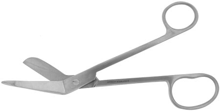 BR Surgical LISTER Bandage Scissors, one large ring, 8"