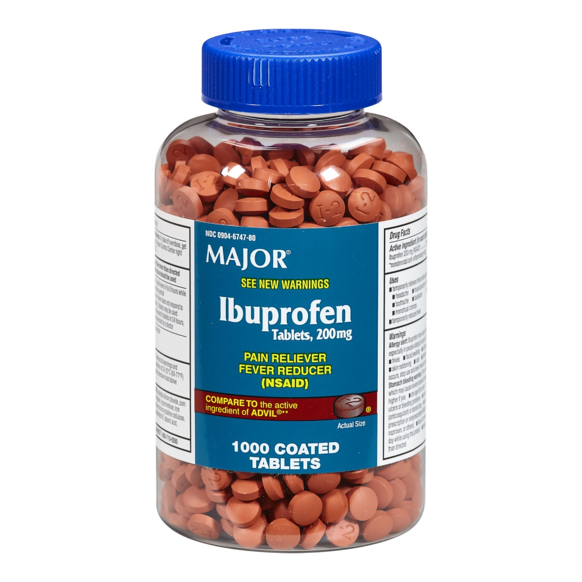 Major Ibuprofen Pain Relief (Bottle of 1000)