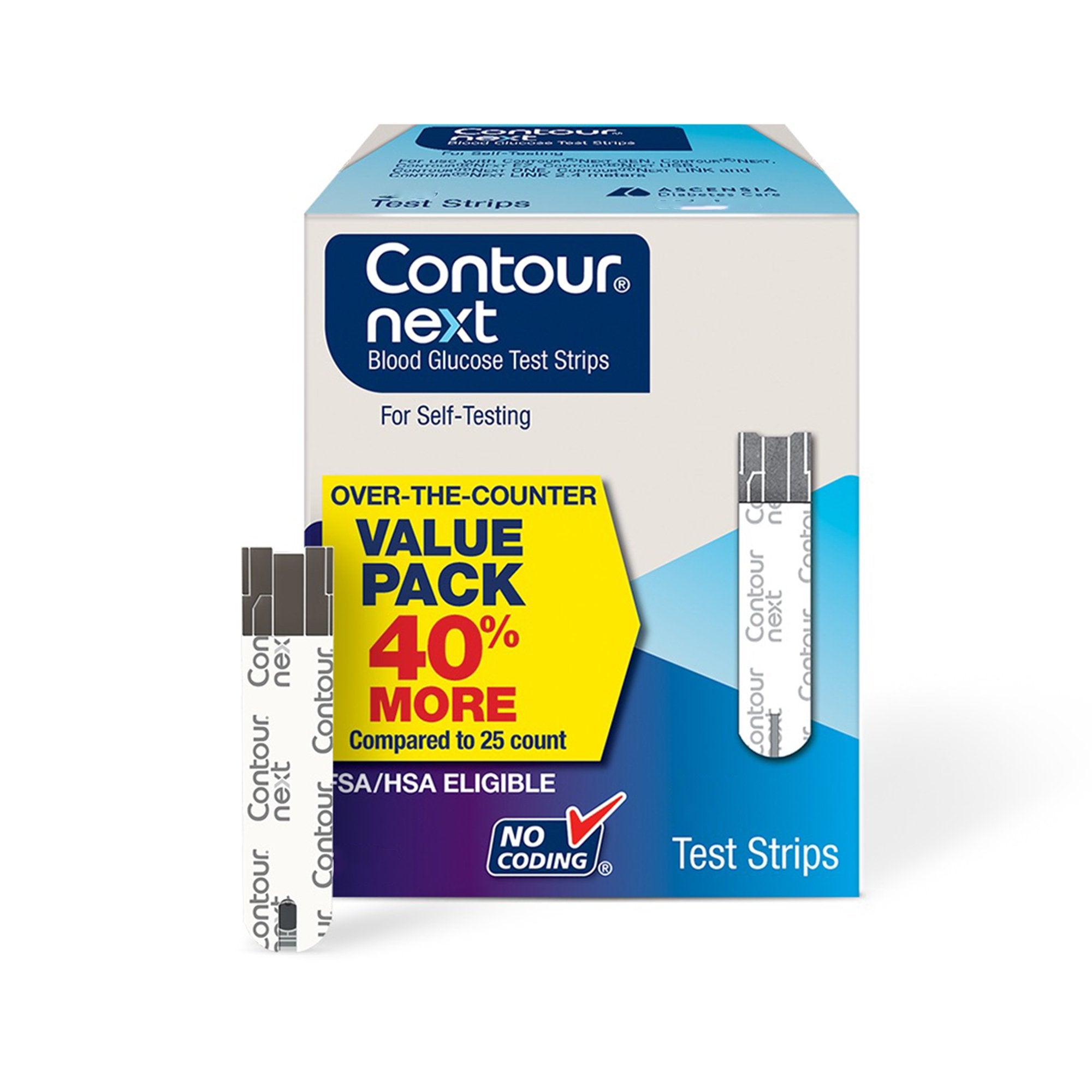 Contour Next Blood Glucose Test Strips (Case of 1200)