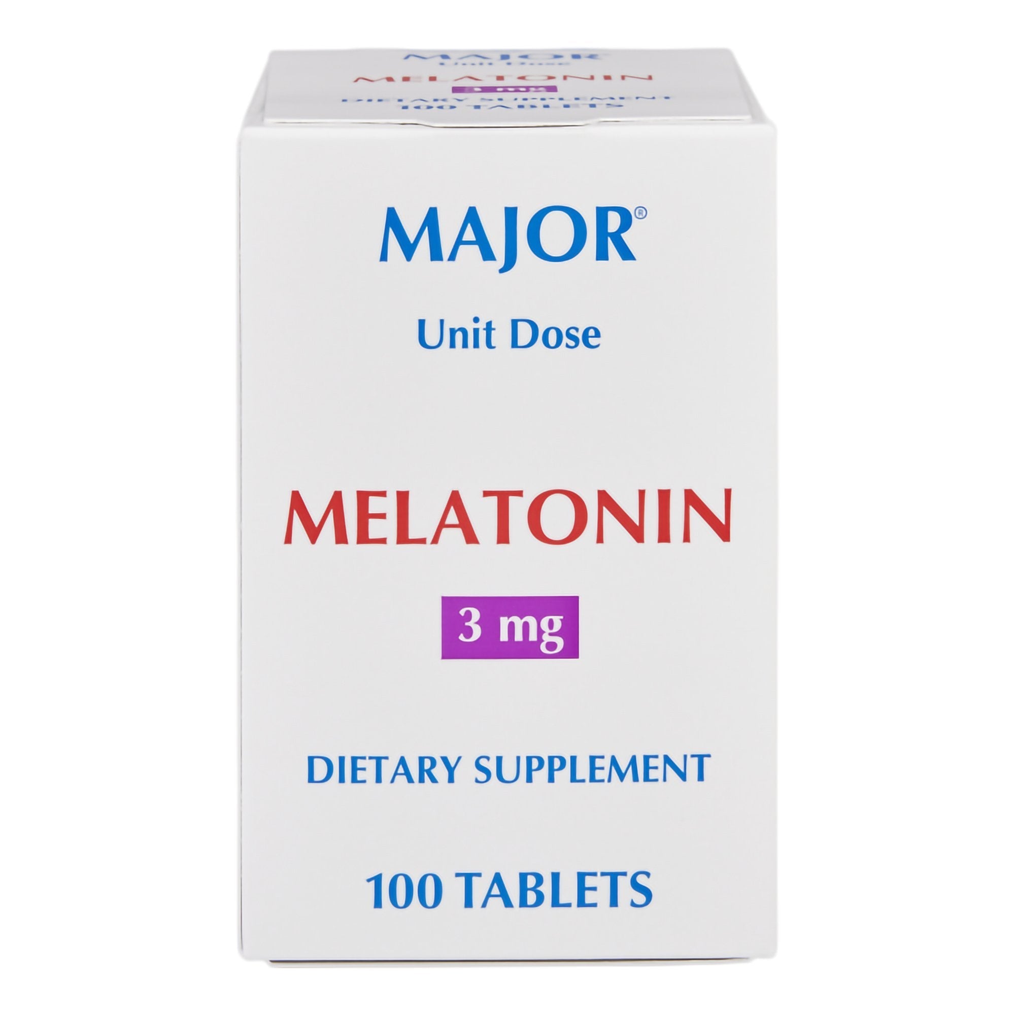 Major Pharmaceuticals Major 3-milligram Melatonin, Individually Wrapped Tablets (100/BX)