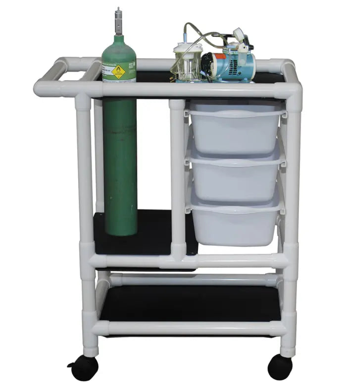MJM International Shower chair 16" internal width, for small adult or pediatric needs 3" twin casters, w/ deluxe elongated open front soft seat and reducer hard seat, 250 lbs wt cap