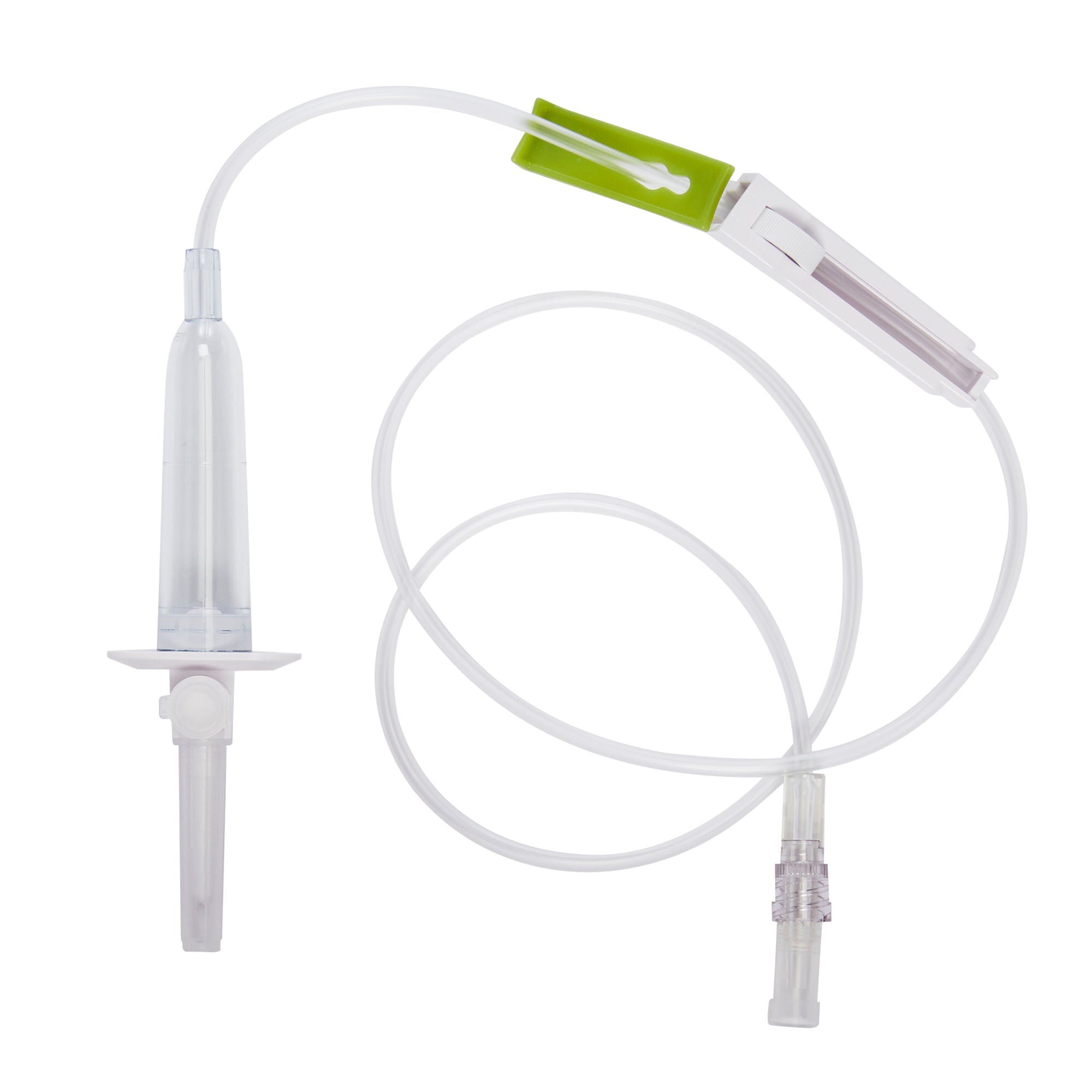 Secondary IV Administration Set ICU Gravity Without Ports 15 Drops / mL Drip Rate Without Filter 34 Inch Tubing Solution (Case of 50)