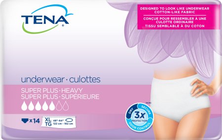 UNDERWEAR WOMEN XL WHT14/PK 4PK/CS