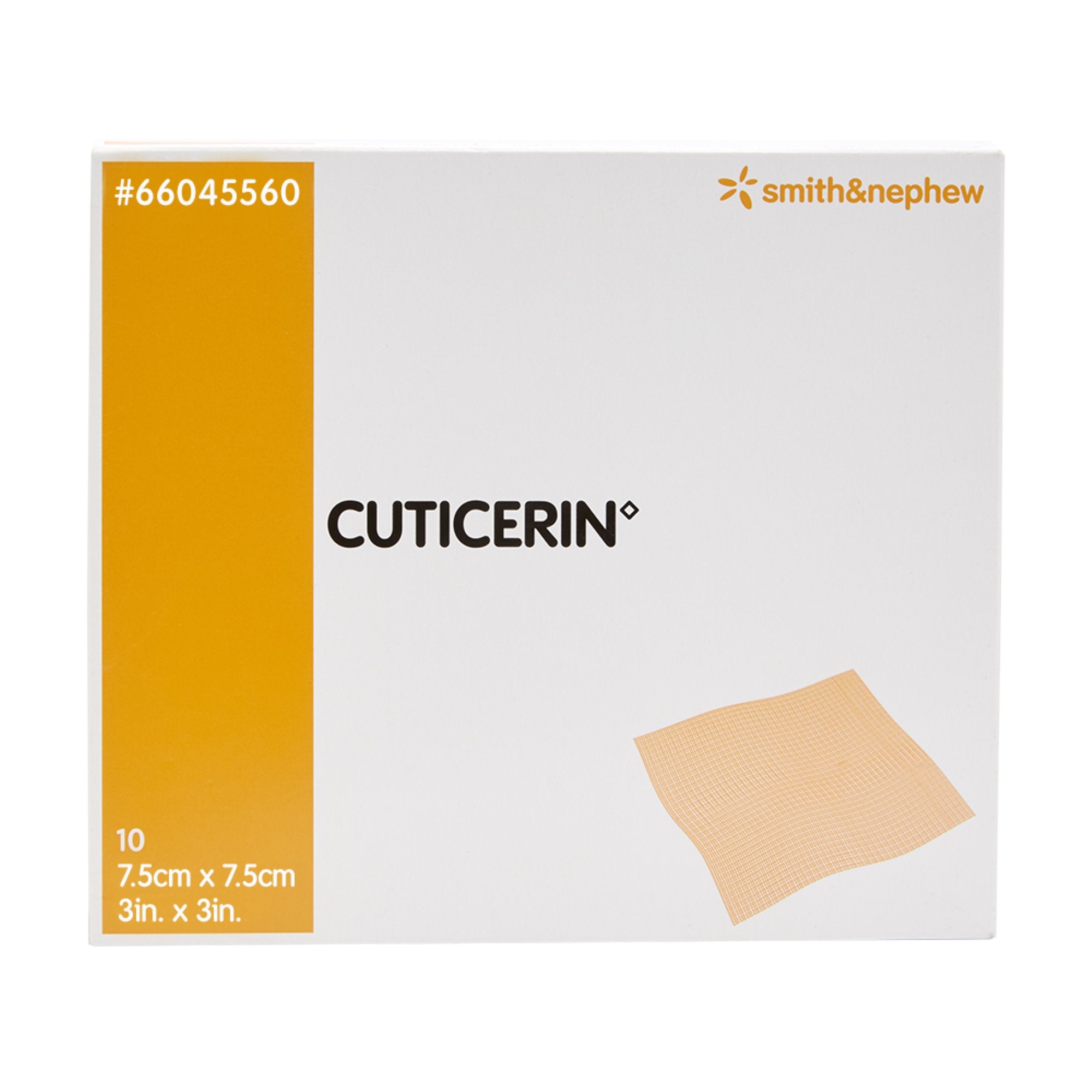 Smith & Nephew Cuticerin - Low-Adherent Surgical Dressing 7.5 X 7.5 Cm (3" X 3")