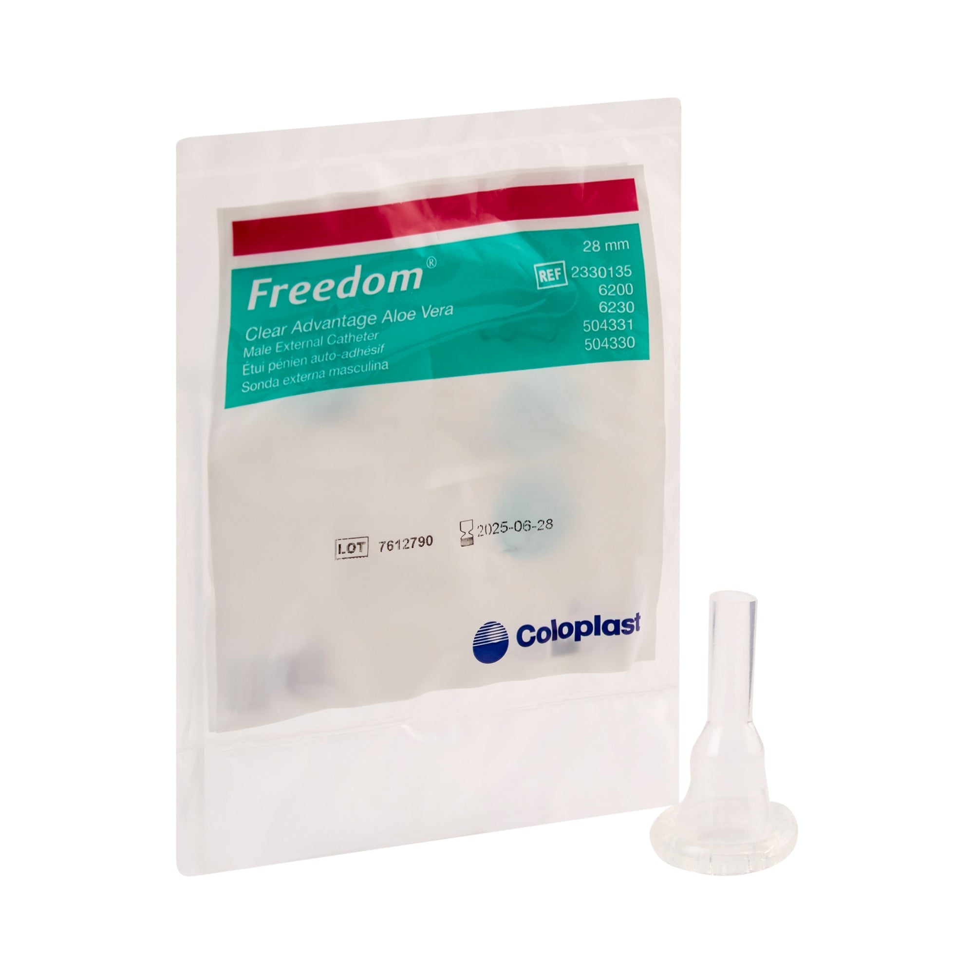 Male External Catheter Freedom Clear SS Self-Adhesive Seal Silicone Intermediate