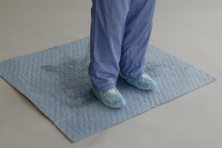 MAT ABSORB W/BARRIER BACKINGBLU 46X40 NS 10/CS