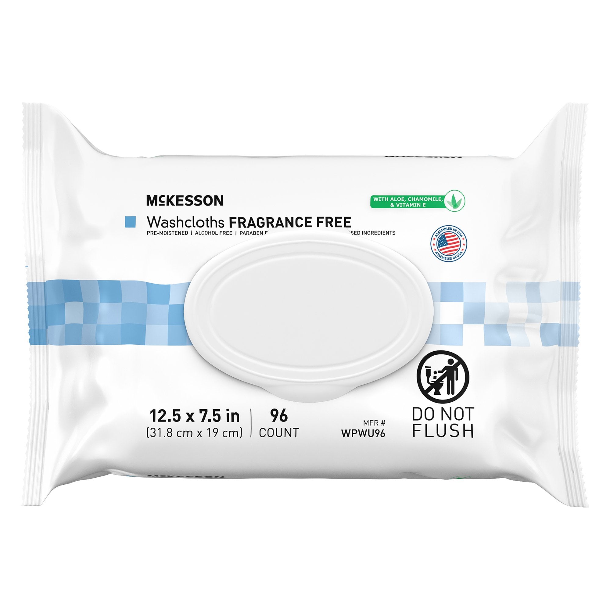 McKesson Brand McKesson Fragrance Free Personal Cleansing Wipe, Nonflushable (576/CS)