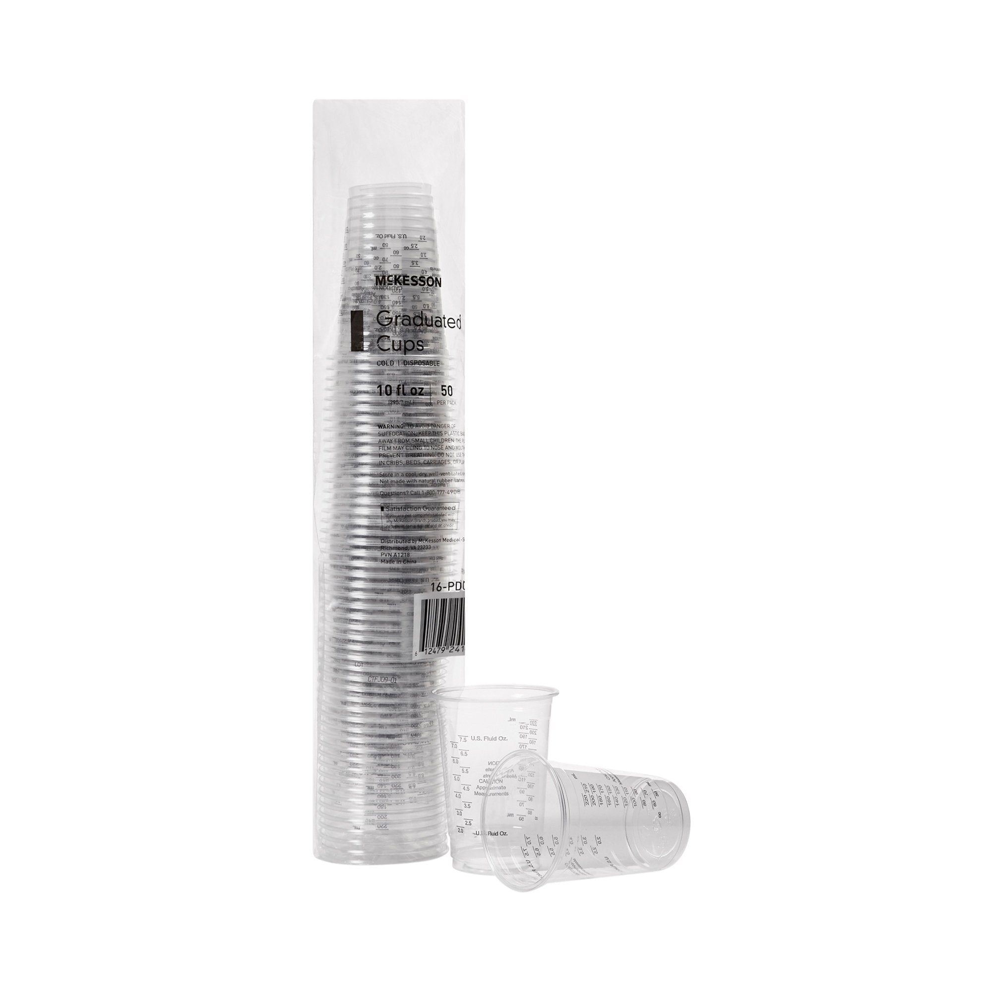 McKesson Brand McKesson Graduated Drinking Cup, 10 oz., Clear (1000/CS)