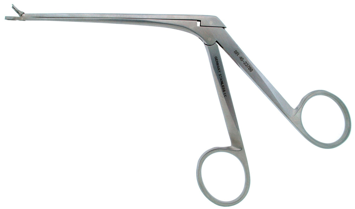 Nasal Forceps BR Surgical Weil-Blakesley 7-1/2 Inch Length OR / Surgical Grade German Stainless Steel NonSterile NonLocking Finger Ring Handle Straight Oval Cup Tips (Each)