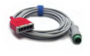 CABLE ECG HOST 12PIN 3/5 LEADESU-P (DROP)