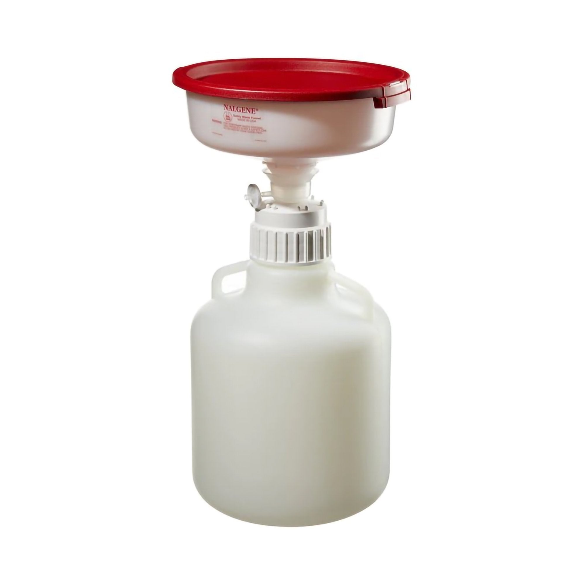 Thermo Scientific Safety Waste Funnel System Nalgene HDPE / Polypropylene 10 Liter Capacity