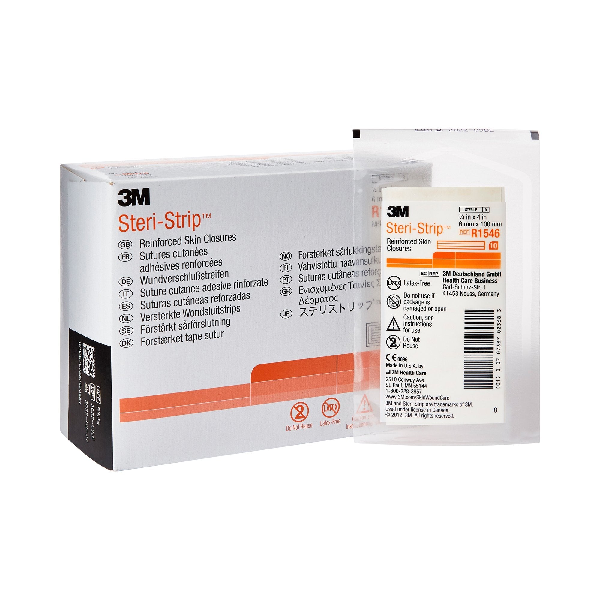 Solventum Corporation 3M Steri-Strip Skin Closure Strip, 1/4 X 4 Inch (200/CS)