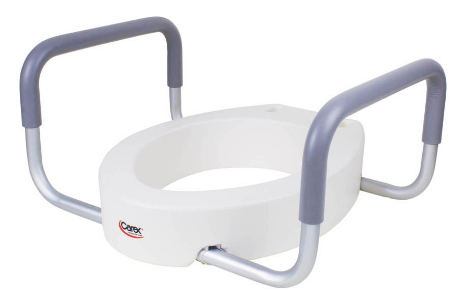 Compass Health Brands Carex Raised Toilet Seat with Arms - Elongated (2/CS)
