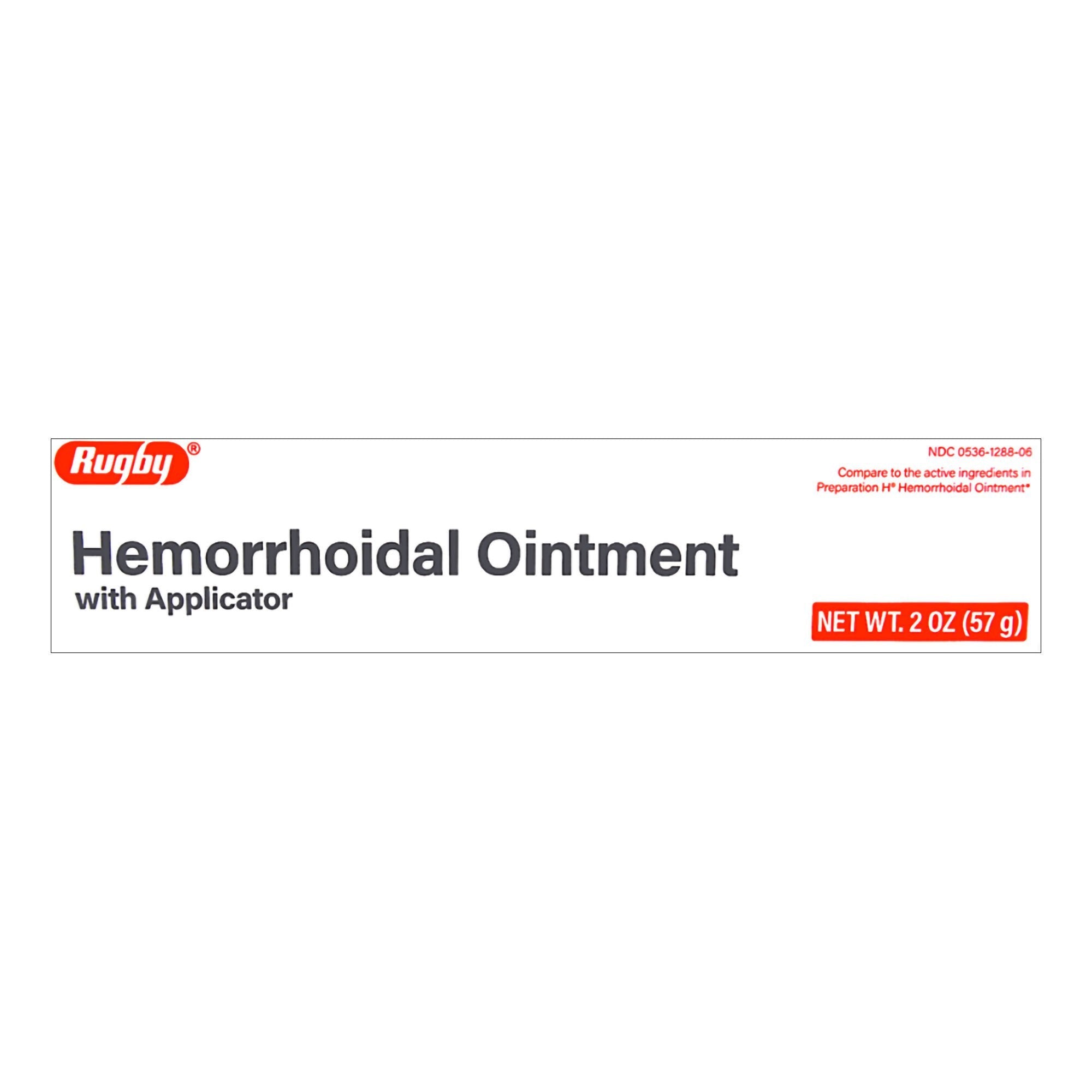 Rugby Hemorrhoidal Ointment, 2 ounces, with Applicator (Each)