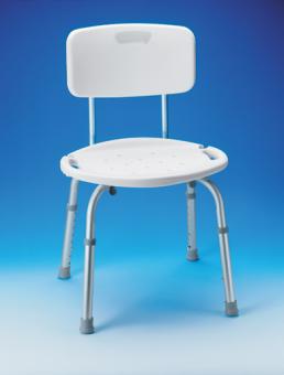 Carex Adjustable Bath and Shower Seat with Back, 350 lb Capacity (Case of 3)