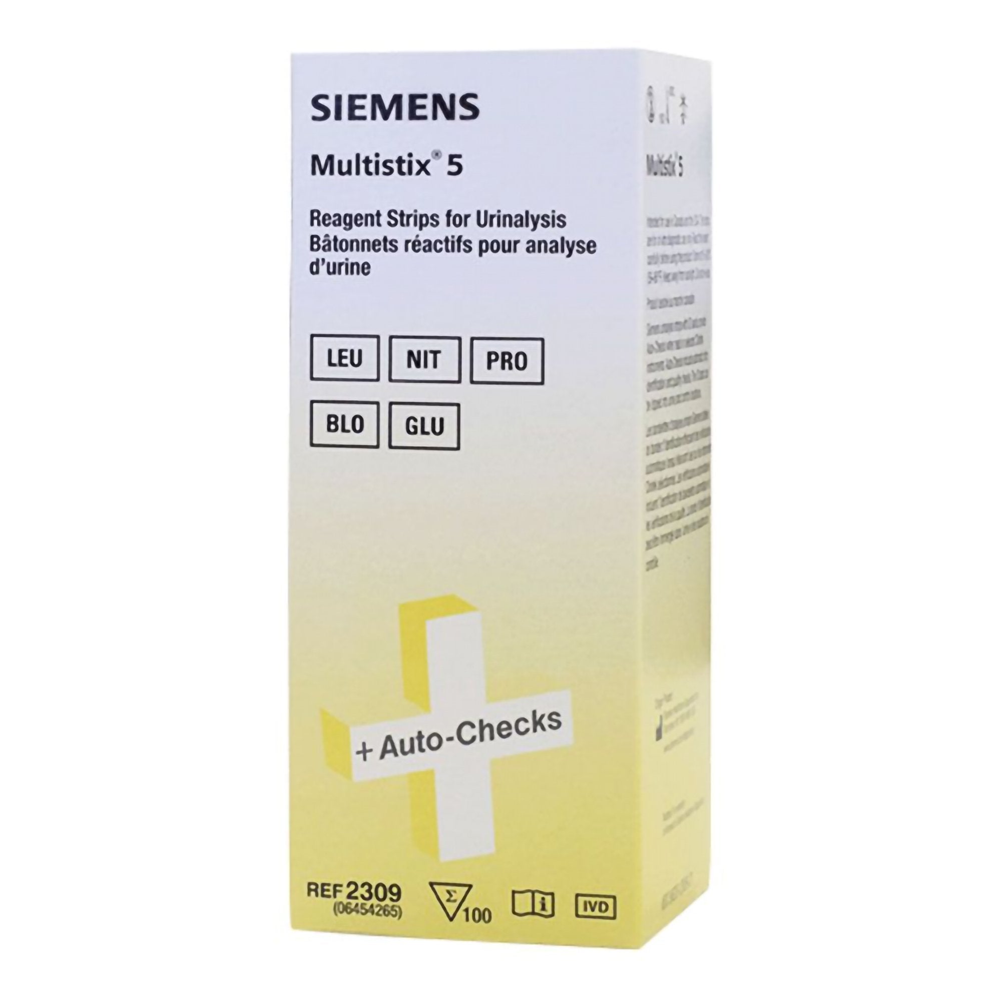 Multistix 5 Urinalysis Reagent, Blood, Glucose, Leukocytes, Protein and Nitrite (Case of 24)