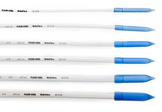 Thoracic Catheter Pleur-evac 16 Fr. Straight Style 18-3/8 Inch Length (Case of 10)