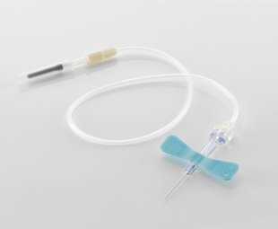 Vacuette Blood Collection Set 23 Gauge 3/4 Inch Needle Length Safety Needle 4 Inch Tubing Sterile