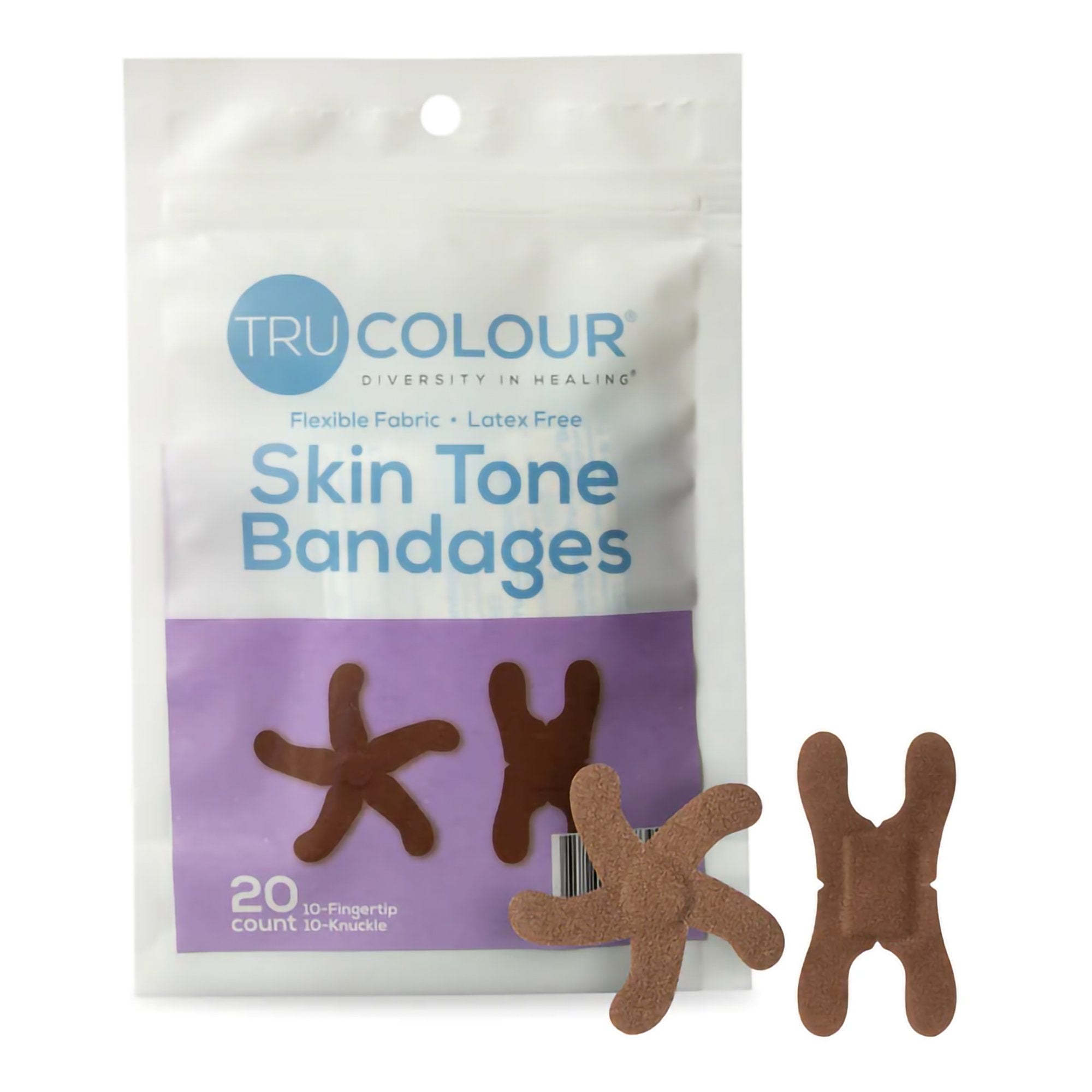 Tru-Colour Products LLC TruColour Dark Brown Adhesive Strip, Knuckle / Fingertip (1000/CS)