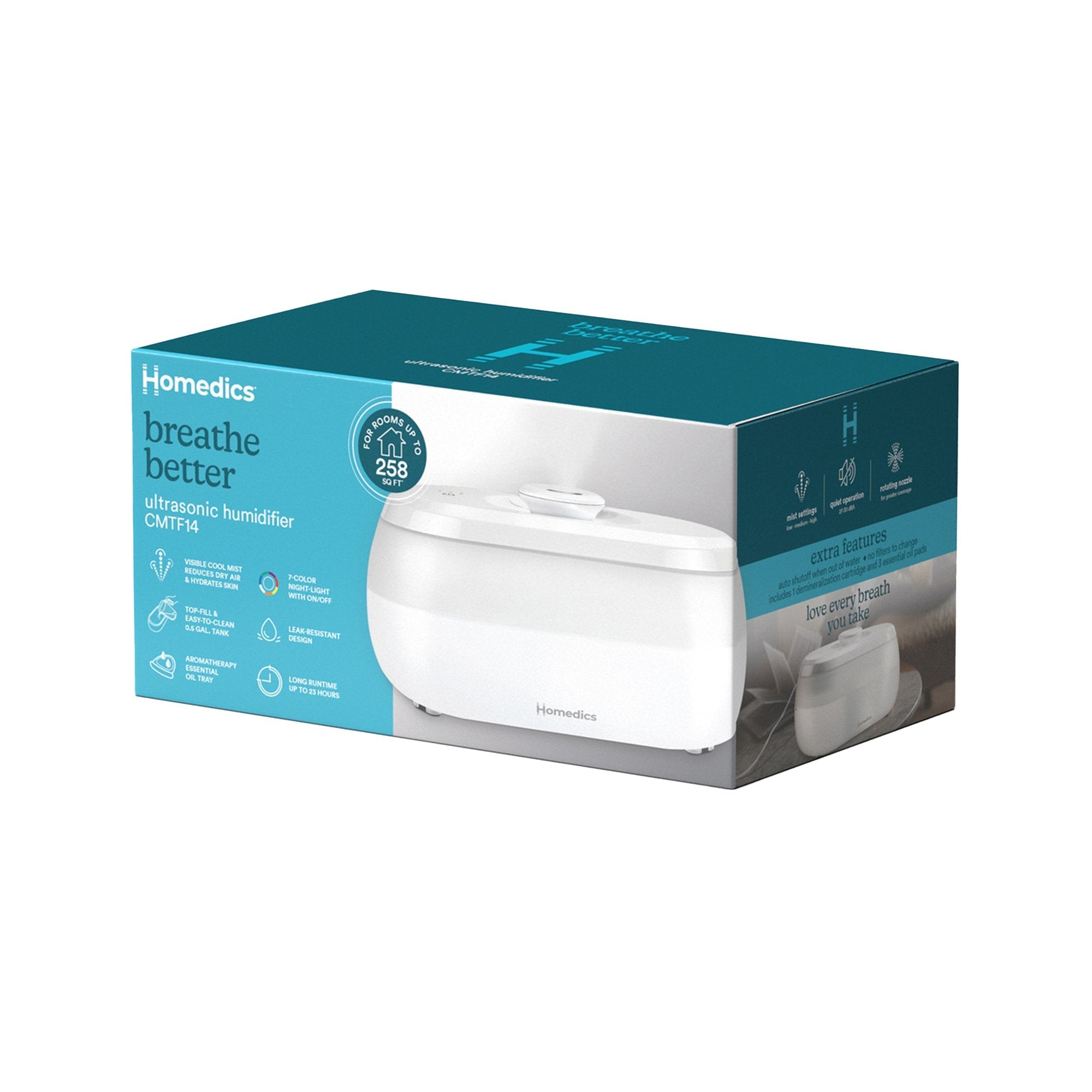HoMedics USA LLC Homedics Ultrasonic Humidifier CMTF14 (2/CS)