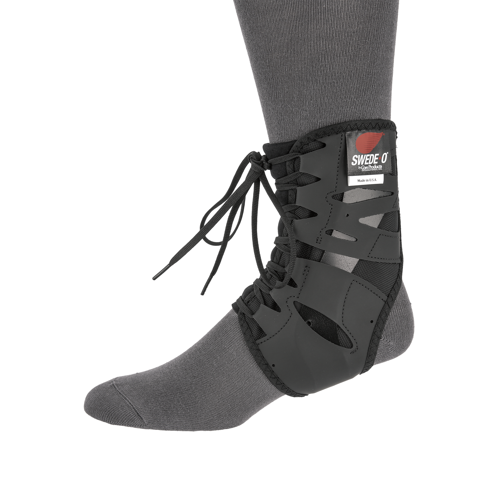 BRACE ANKLE W/STABILIZERBLK XL