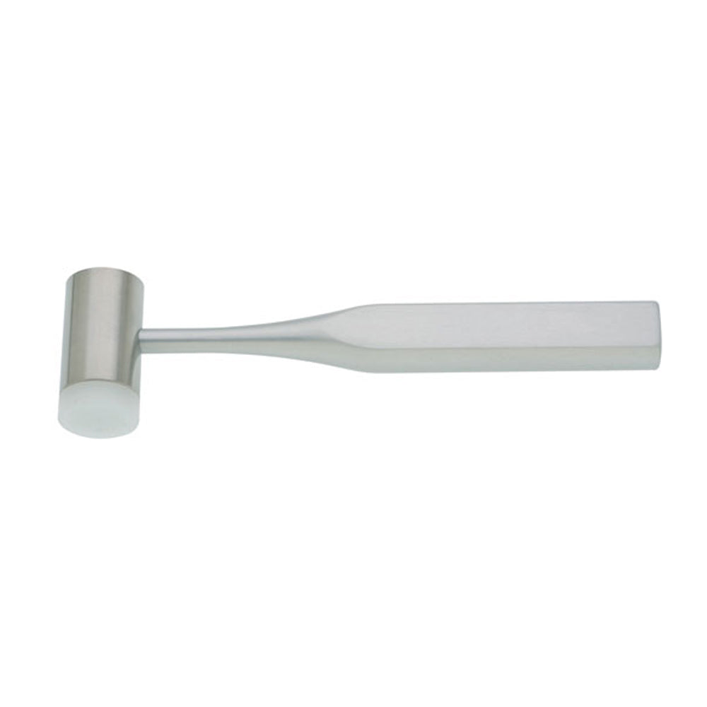 BR Surgical BR Mallet, stainless head with one side interchangeable nylon insert, 9 oz (255g), 7¼"