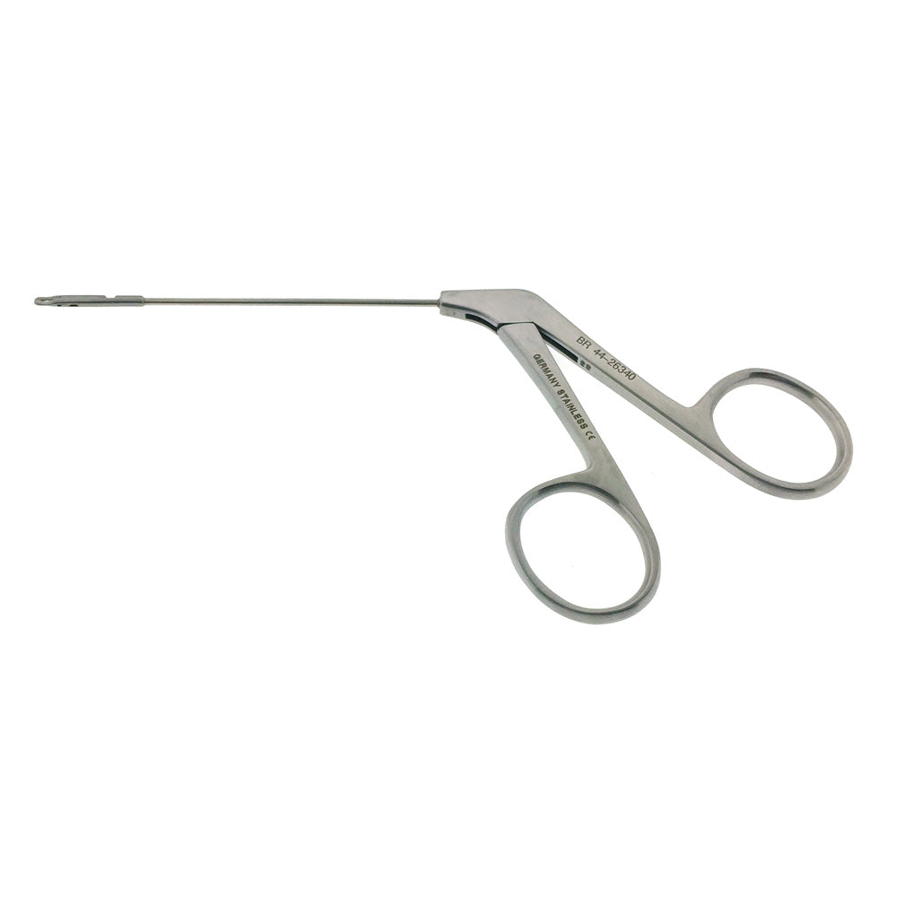 BR Surgical WULLSTEIN Ear Forceps, 3" shaft, oval cup jaws 1mm wide