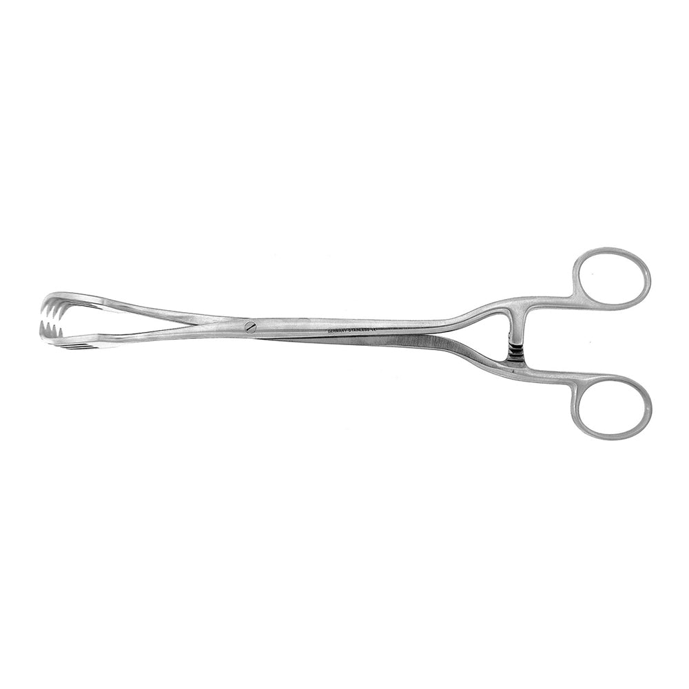 BR Surgical PRATT Vulsellum Forceps, 4x4 prongs, 11"