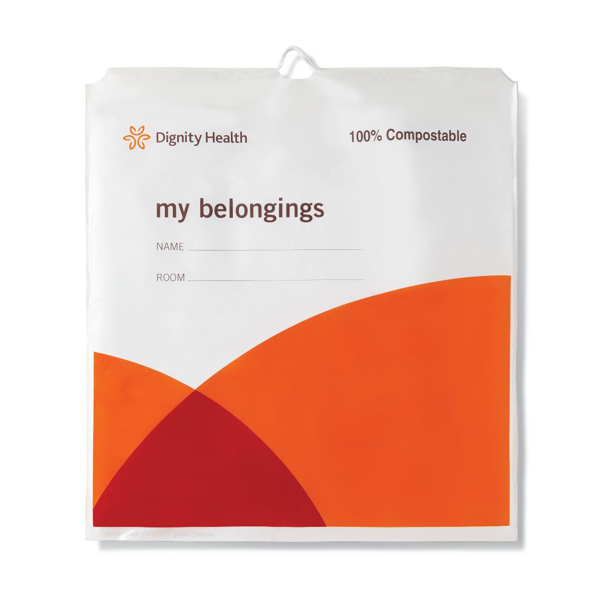 Patient Belongings Bag Plastic Drawstring Closure (250/CS)