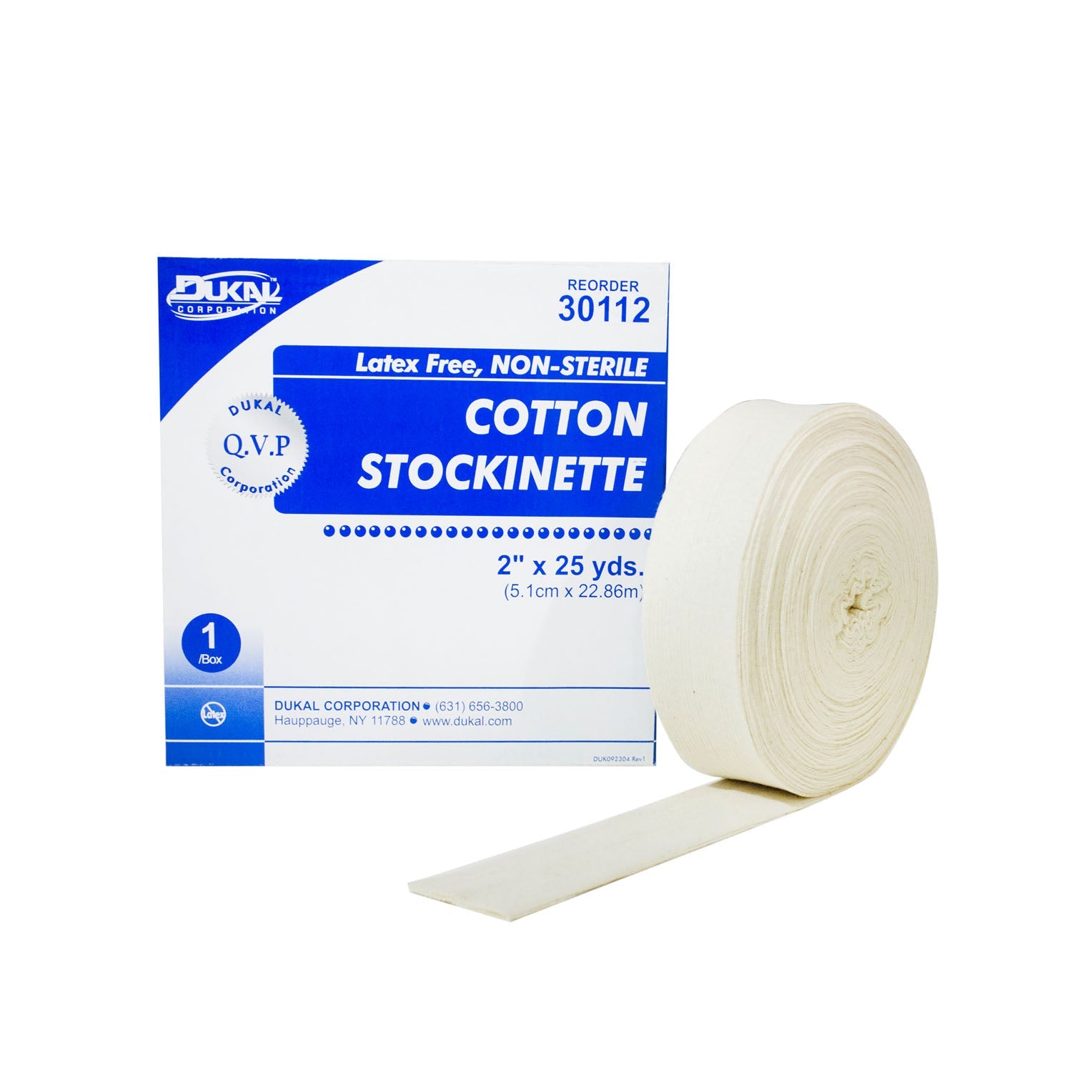Dukal Corporation Dukal Cotton Stockinette Stockinette, 2" x 25 yds, Cotton, 6 rl/cs