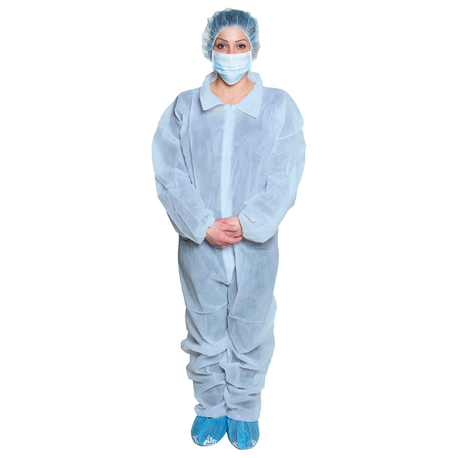 Dukal Corporation Dukal Coveralls Coveralls, Blue, Size XL, Disposable, 5/bg, 5 bg/c