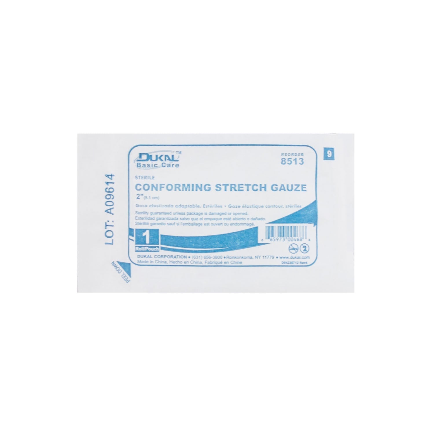 Dukal Corporation Dukal Basic Conforming Stretch Gauze Gauze, 2" Sterile, 12 rl/bg, 8 bg/cs