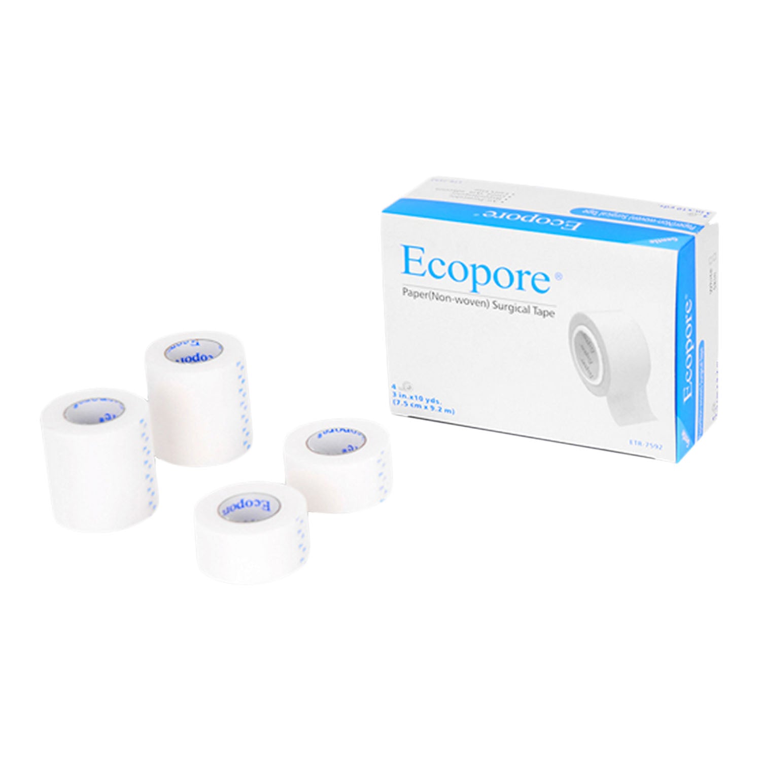 TAPE PAPER WHT 10YDX1IN12RL/BX 24BX/CS
