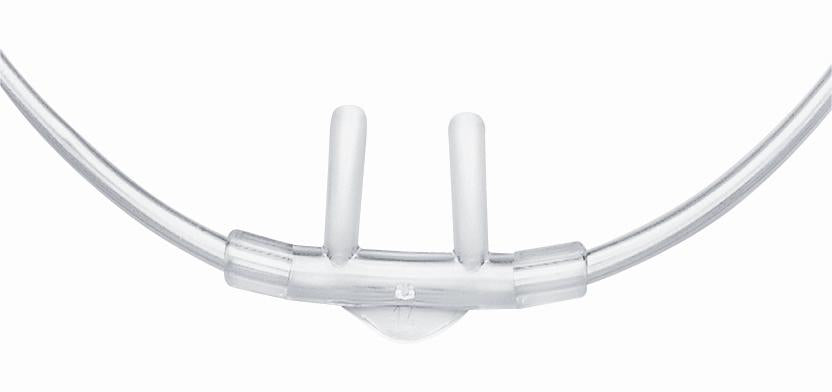 Medline Nasal Cannula Hudson RCI Adult Curved Prongs / Flared Prongs 7 Foot Tubing Low Flow Rate (HUD1104 / CS)