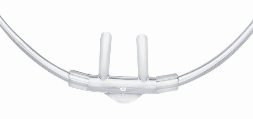 Medline Nasal Cannula Hudson RCI Adult Curved Prongs / Flared Prongs 7 Foot Tubing Low Flow Rate (HUD1104 / CS)