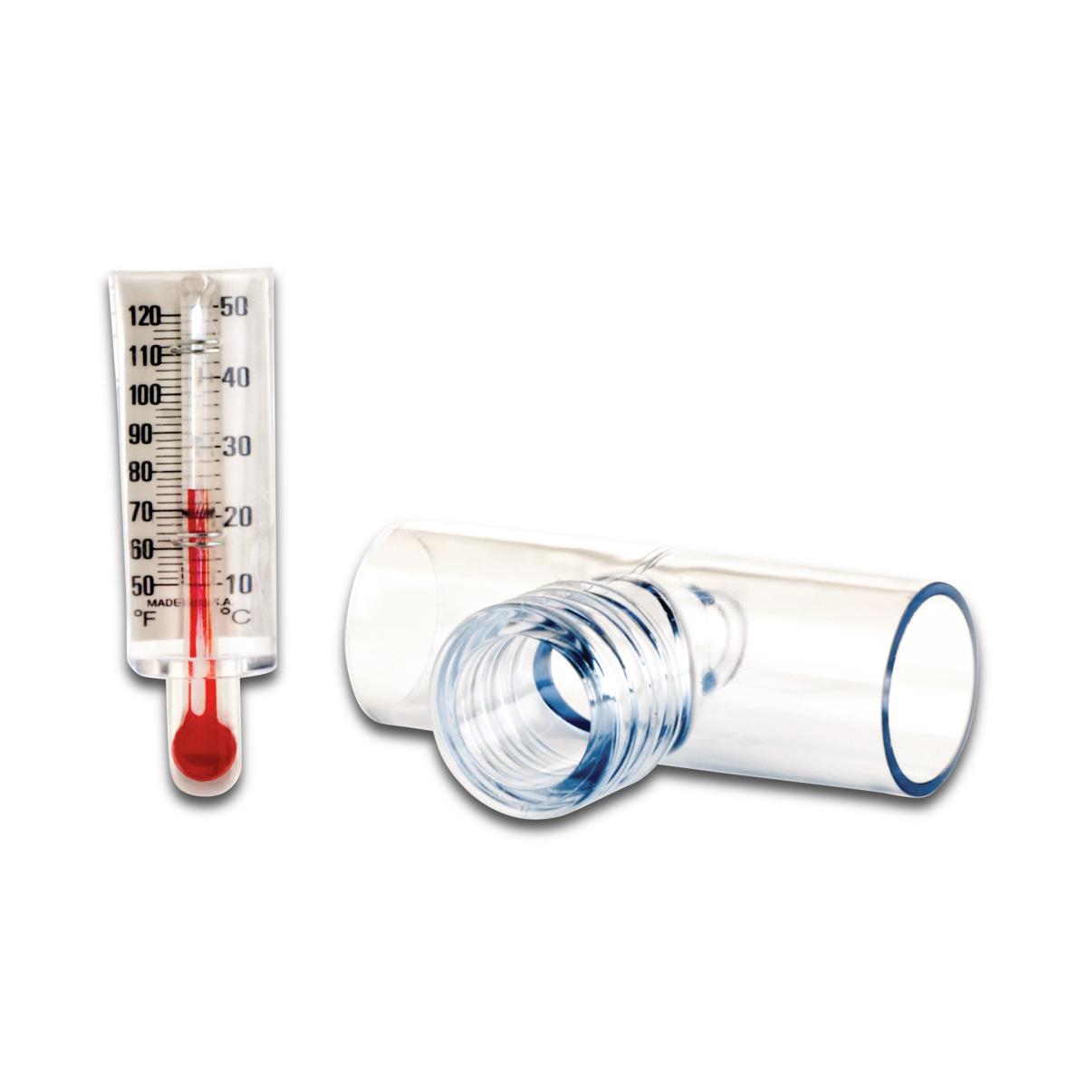 Medline Thermometer with Tee Adapter, Combines HUD1635 and HUD1648 (50/CS)