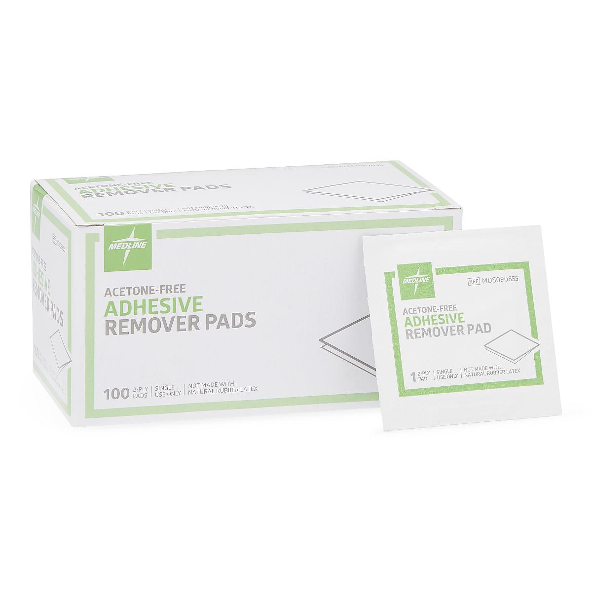 Medline Adhesive Remover, 1¼ x 1½ Inch Wipe (10/CS)