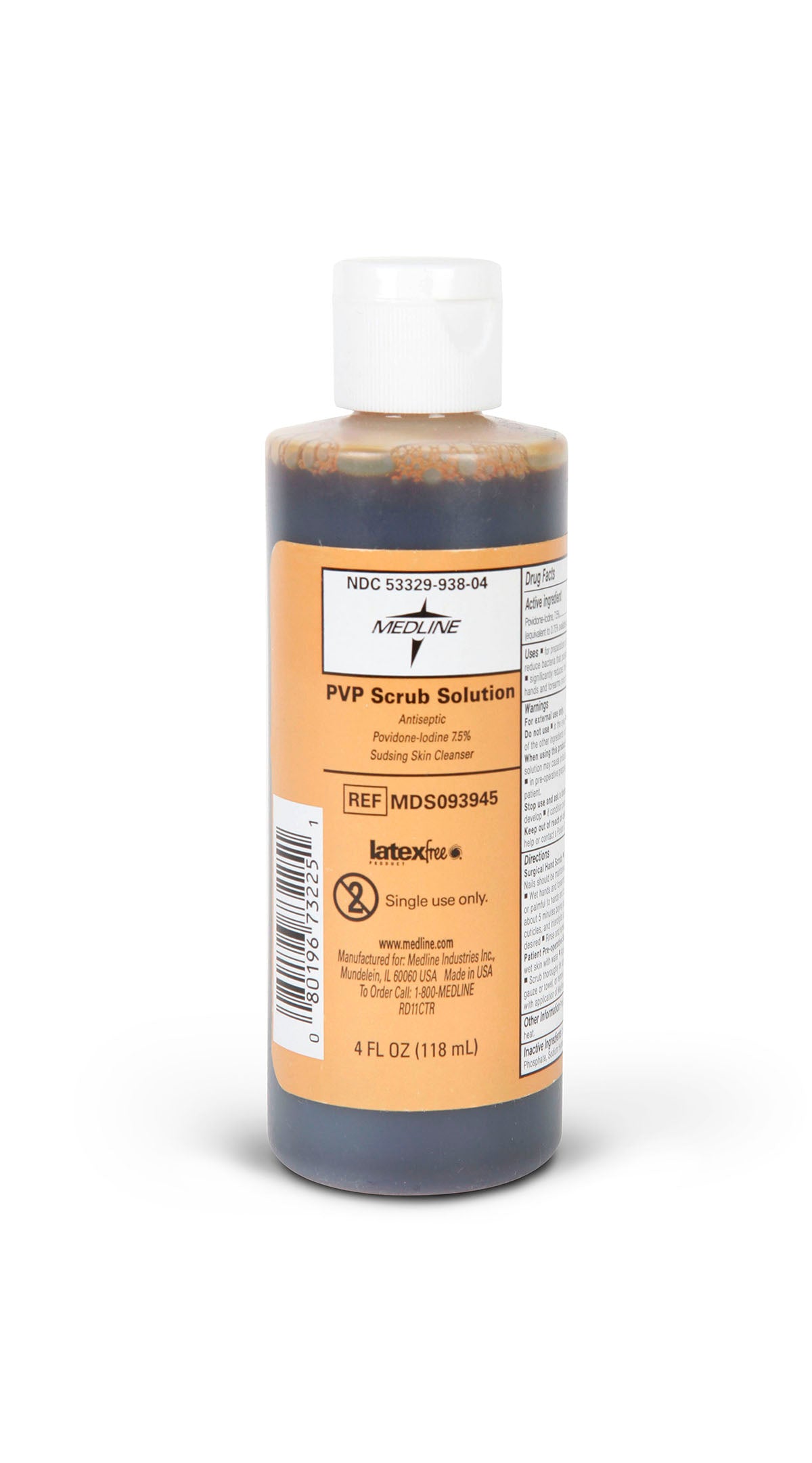 Surgical Scrub Solution ReadyScrub 4 oz. Bottle 7.5% Strength Povidone-Iodine NonSterile (48/CS)